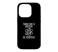 Custodia per iPhone 14 Pro Pensa come un protone sii positivo divertente scienza chimica atomica
