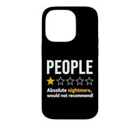 Custodia per iPhone 14 Pro People One Star Rating Absolute Nightmare Graphic T-Shirt