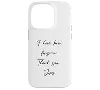 Custodia per iPhone 14 Pro Perdono: I have been forgiven Thank you Gesù Cristo