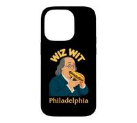 Custodia per iPhone 14 Pro Philly Cheesesteak Wiz Wit Benjamin Franklin Filadelfia