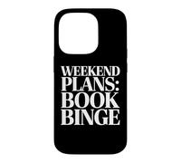 Custodia per iPhone 14 Pro Piani del fine settimana Libro Lettura abbuffata Bibliofilo amante della storia