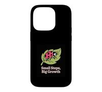Custodia per iPhone 14 Pro Piccoli passi, grande crescita coccinella design