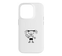 Custodia per iPhone 14 Pro Pickleball Girl Stickfigure Cute Funny Pickleball