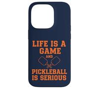 Custodia per iPhone 14 Pro Pickleball Life Is A Game Divertente Giocatore di paddle