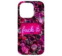 Custodia per iPhone 14 Pro Pink Bold Citazione Attitude Graphic