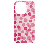 Custodia per iPhone 14 Pro Pink Polka Dots Girly Confetti Fun Pattern