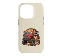 Custodia per iPhone 14 Pro Pinup 4x4, fuoristrada, vintage, design retrò