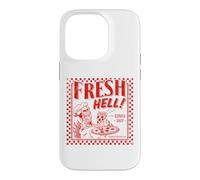 Custodia per iPhone 14 Pro Pizza Satan "Fresh Hell" Satan Occult Satanic Lucifer