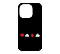 Custodia per iPhone 14 Pro Poker Simboli semplici