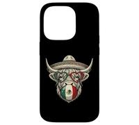 Custodia per iPhone 14 Pro Poncho mucca messicana Highland Cinco De Mayo Fiesta Sombrero