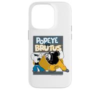 Custodia per iPhone 14 Pro Popeye il marinaio uomo vs bruto bluto retrò fumetto