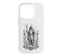 Custodia per iPhone 14 Pro Poseidone Sea Dio Onde Oceano Mitologia Greca Opera d'arte