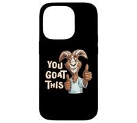 Custodia per iPhone 14 Pro Positivo Inspirational Motivational You Goat This Funny Pun
