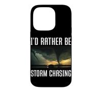 Custodia per iPhone 14 Pro Preferirei essere tempesta a caccia di Tornado Chaser Meteo