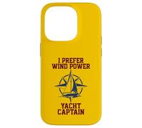 Custodia per iPhone 14 Pro Preferisco lo yacht a energia eolica Captain Sailing Compass
