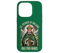 Custodia per iPhone 14 Pro Preghiera cattolica di San Patrizio d'Irlanda Ora Pro Nobis