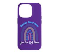 Custodia per iPhone 14 Pro Prevenzione della consapevolezza del suicidio Rainbow You Are Not Alone Love