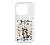 Custodia per iPhone 14 Pro Professionista Overthinker Raccoon Coffee Lover