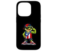 Custodia per iPhone 14 Pro Progetto grafico Ojo Watchful National Frog Puerto Rico Pride