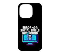 Custodia per iPhone 14 Pro Programmer Introvert Error 404 Social Skills Not Found