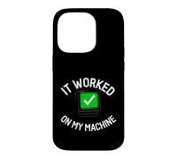 Custodia per iPhone 14 Pro Programmer It Worked On My Machine Coding Joke