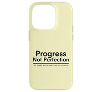 Custodia per iPhone 14 Pro Progress Not Perfection Inspirational Self Improvement