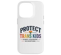 Custodia per iPhone 14 Pro Proteggi i bambini trans LGBTQ+ Pride Equality Support Design