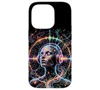 Custodia per iPhone 14 Pro Psichedelico Trance Rave Arte Colorata