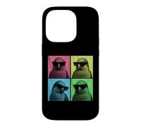 Custodia per iPhone 14 Pro Quaker Parrot Pop Art Divertente Monaco Parrocchetto Amante Photo Booth