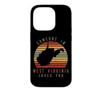 Custodia per iPhone 14 Pro Qualcuno in West Virginia ama voi Vintage State Retro