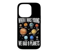 Custodia per iPhone 14 Pro Quando ero giovane avevamo 9 pianeti Sistema Solare Galaxy Spazio
