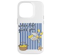 Custodia per iPhone 14 Pro Quando la vita ti offre ostriche, sorridi con umorismo