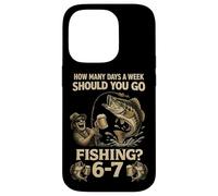 Custodia per iPhone 14 Pro Quanti giorni alla settimana dovresti andare a pescare 6-7 Meme divertente 67