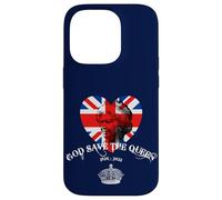 Custodia per iPhone 14 Pro Queen Elizabeth II save the queen memoriam 1926 - 2022 Love