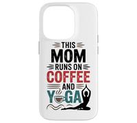 Custodia per iPhone 14 Pro Questa Mamma Si Nutre Di Caffè, Appassionata Di Yoga E