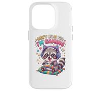 Custodia per iPhone 14 Pro Raccoon Gaming Can't Hear You I'm Gaming Common Raccoon
