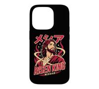 Custodia per iPhone 14 Pro Re Risorto Messia Cristiano Anime Manga Gesù Fede Arte