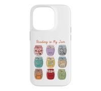 Custodia per iPhone 14 Pro Reading is My Jam Bookworm Generi letterari Vasetti