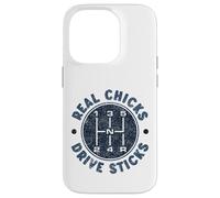 Custodia per iPhone 14 Pro Real Chicks Drive Sticks Auto Cinque Velocità Cambio Manuale Divertente