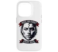 Custodia per iPhone 14 Pro Reale o Falso Cercatore di Verità Graphic Tee Domanda Realtà