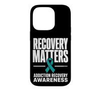 Custodia per iPhone 14 Pro Recovery Matters Drug Alcol Addiction Awareness Teal