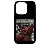 Custodia per iPhone 14 Pro Red Devil, meme selfie divertente, ultimo giorno di scuola