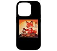 Custodia per iPhone 14 Pro Red Fox Cooking Grill BBQ Funny Gift Red Fox