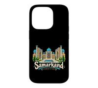 Custodia per iPhone 14 Pro Regalo disegnato a mano del punto di riferimento di viaggio di Samarcanda Uzbekistan
