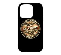 Custodia per iPhone 14 Pro Regalo per gli amanti Eat Sleep Falconry Repeat