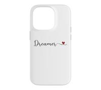 Custodia per iPhone 14 Pro Regalo tipografico a forma di cuore sognatore