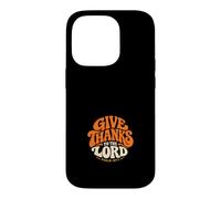 Custodia per iPhone 14 Pro Rendete grazie al Signore Salmo 107:1 Retro Christian