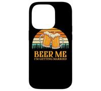 Custodia per iPhone 14 Pro Retro Beer Me Getting Married Funny Drinking Team Beer Lover
