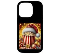 Custodia per iPhone 14 Pro Retro Vintage Snack Natale Popcorn Film Notte
