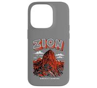 Custodia per iPhone 14 Pro Retro Zion National Park Vintage Style Angels Landing Utah